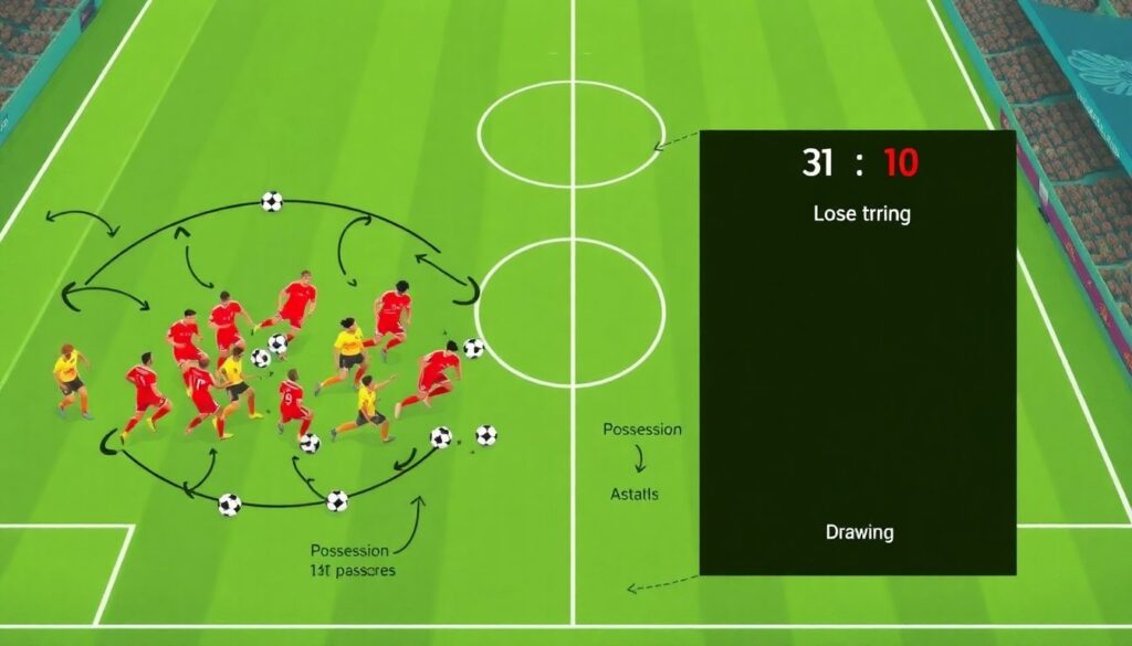 Разбор матчей с доминирующим контролем мяча и их итог - иллюстрация