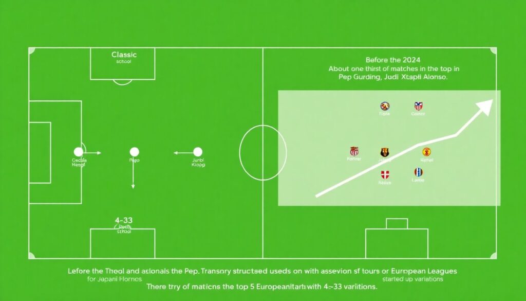 Анализ популярных футбольных схем 4-3-3 и их вариации на примерах топовых клубов - иллюстрация