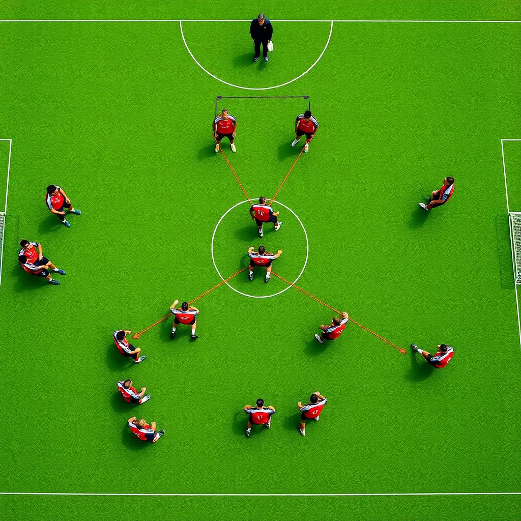 Практические советы по созданию прессингующего треугольника в современном футболе