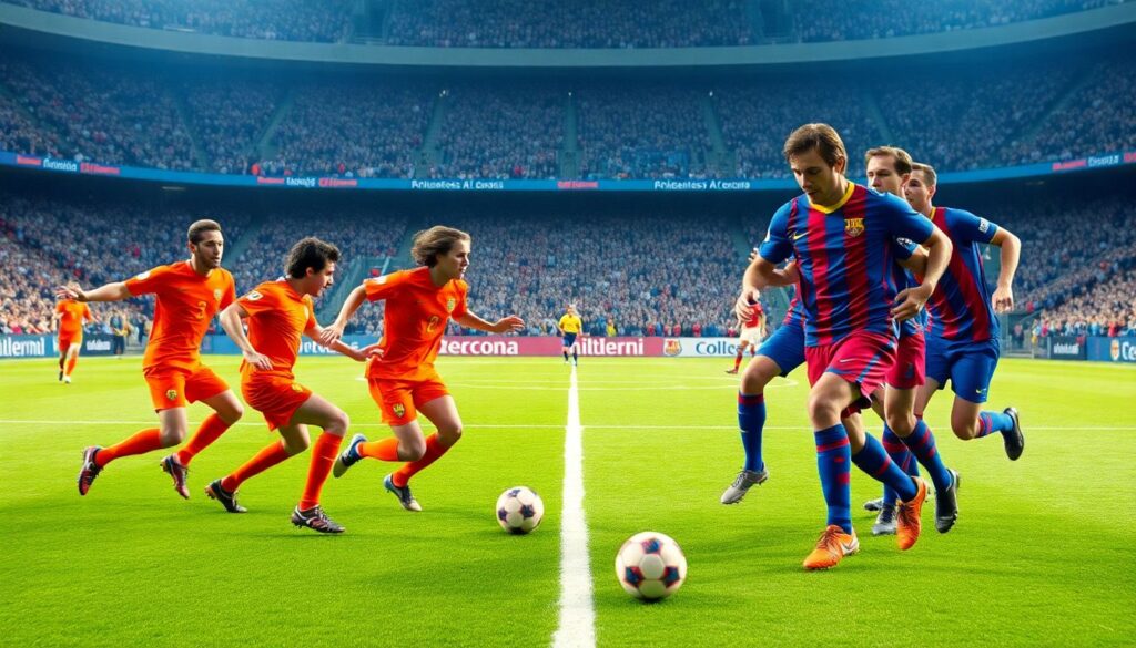 Эволюция футболной тактики: от прямых атак к комбинационной игре - иллюстрация