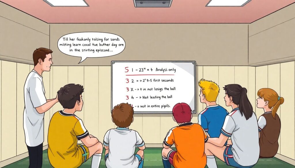 Разбор ошибок в перестройке обороны после потери мяча - иллюстрация