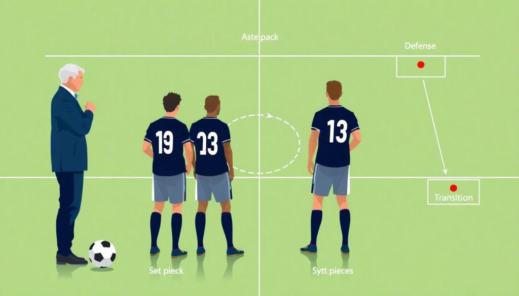 Примеры тактических фраз и коммуникации на поле - иллюстрация