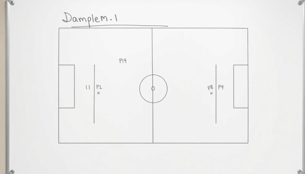 Примеры тактических маневров перед штрафной - иллюстрация