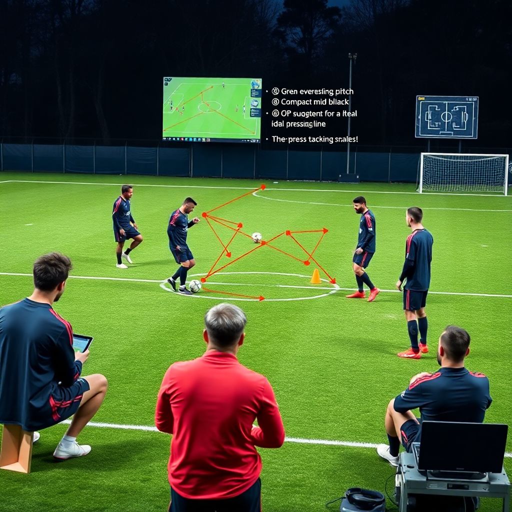 Обучение игроков чтению игры и выбору правильной линии давления в футболе