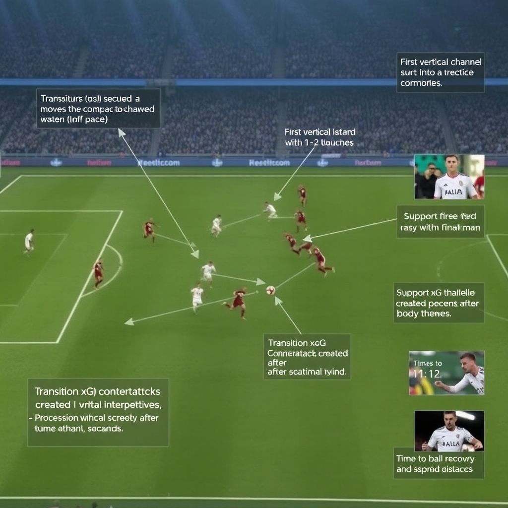 Разбор эффективных переходов из обороны в атаку в современном футболе