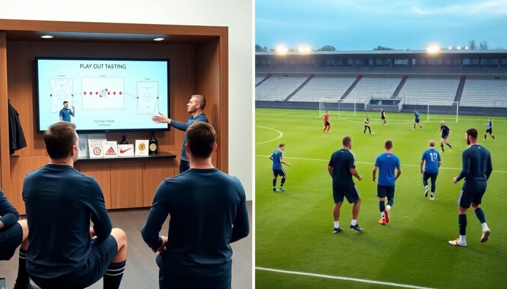 Разбор тренировочных процессов по развитию игровых схем - иллюстрация