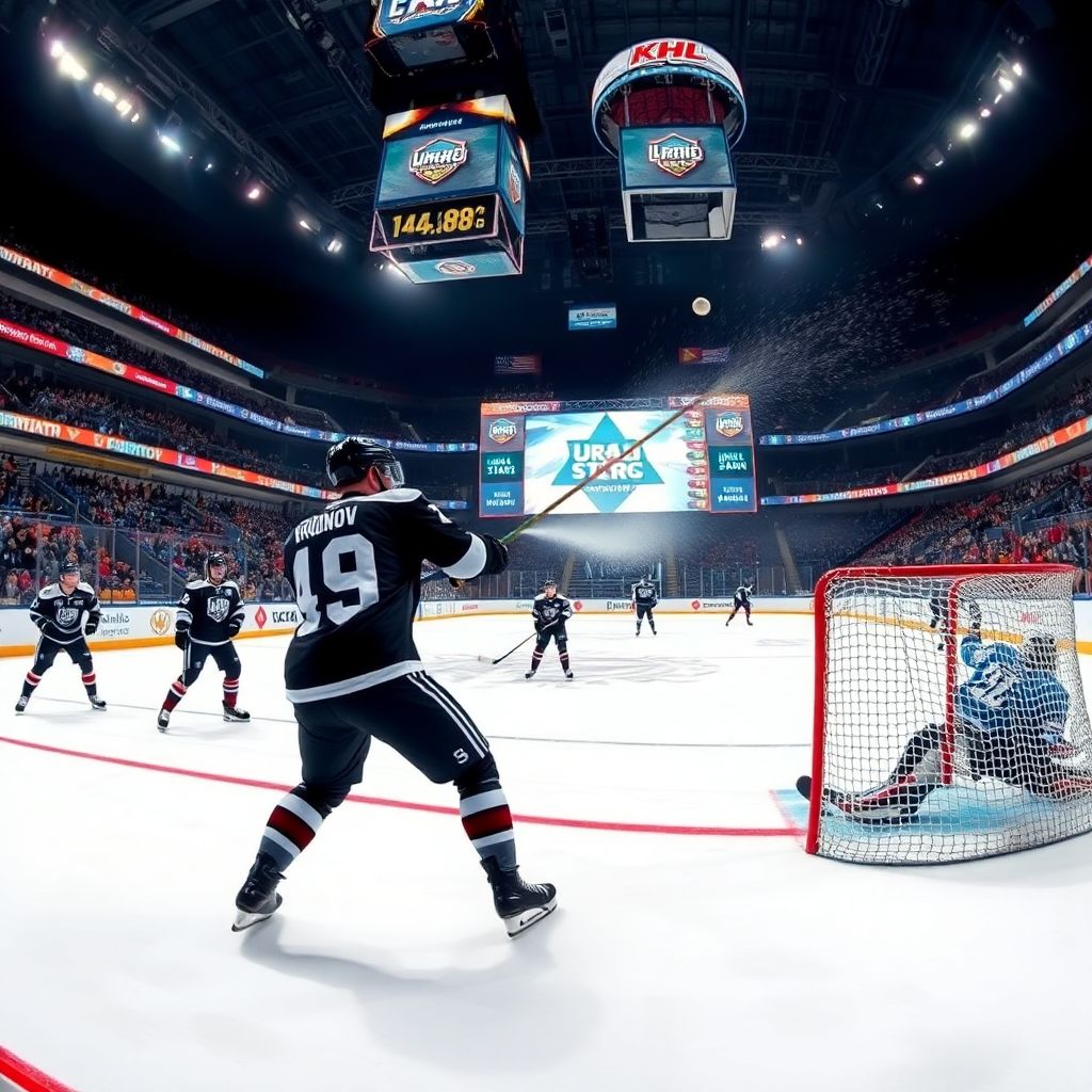 Матч звезд КХЛ: Григорий Дронов оформил самый мощный бросок