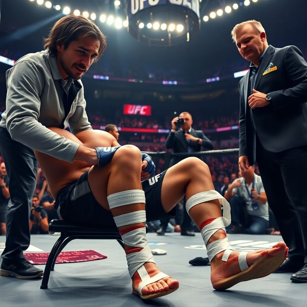 «Выглядит так, будто сломал обе стопы»: менеджер Лопеса о бое с Волкановски