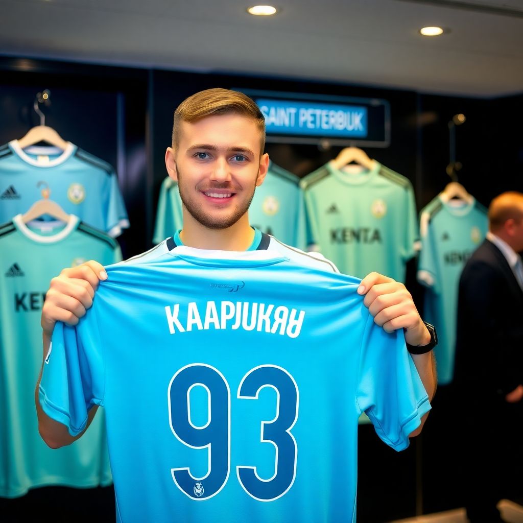 «Зенит» официально представил Артема Карпукаса под 93-м номером